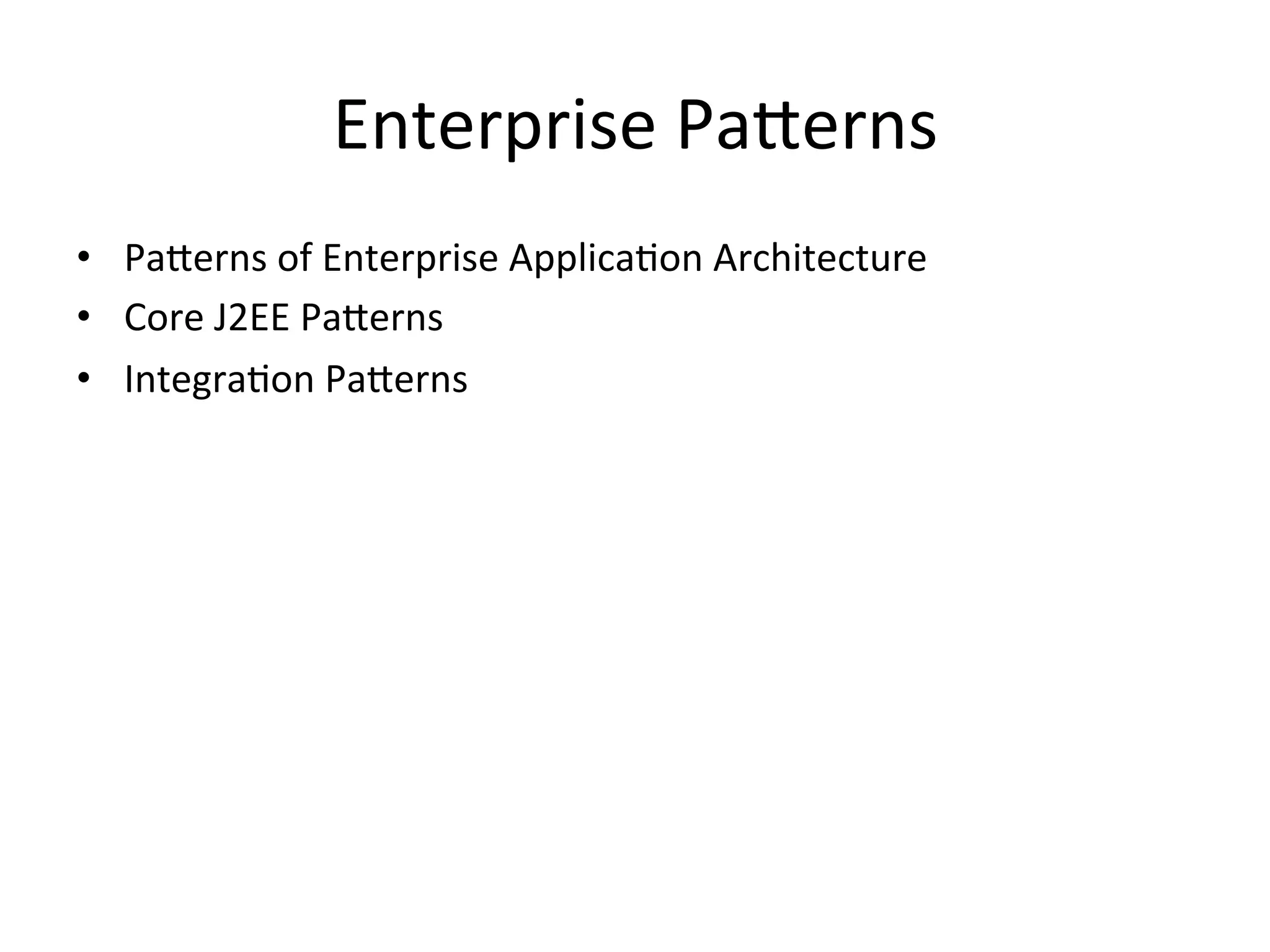 Design Patterns - Enterprise Patterns (part 2) | PPT