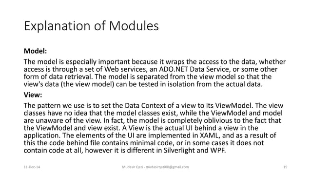 Design Pattern - MVC, MVP and MVVM | PPTX | Web Development | Internet