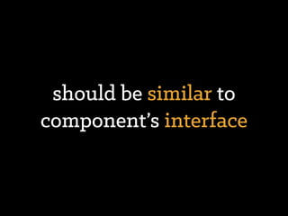 transparent interfaces
 