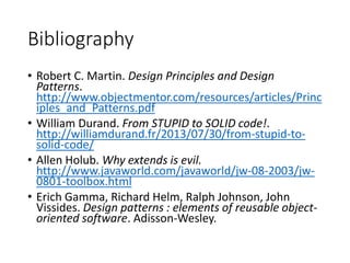 Design Patterns: From STUPID to SOLID code | PPTX