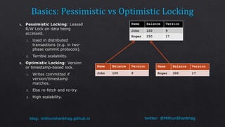 twitter: @MithunShanbhagblog: mithunshanbhag.github.io
Name Balance Version
John 100 9
Roger 250 17
Name Balance Version
John 120 9
Name Balance Version
Roger 300 17
 