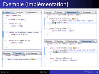Exemple (Implémentation)
19Meriem Sari GL à Objet 2 2eme AM GL
 