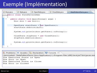 Exemple (Implémentation)
20Meriem Sari GL à Objet 2 2eme AM GL
 