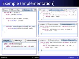 Exemple (Implémentation)
28Meriem Sari GL à Objet 2 2eme AM GL
 