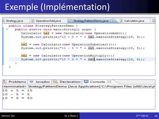 Exemple (Implémentation)
29Meriem Sari GL à Objet 2 2eme AM GL
 