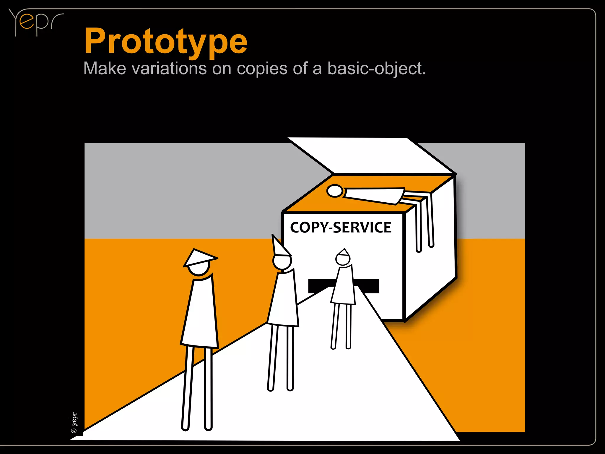 Prototype

Make variations on copies of a basic-object.

c
© yepr

COPY-SERVICE

 