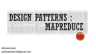 Design patterns in MapReduce | PPT