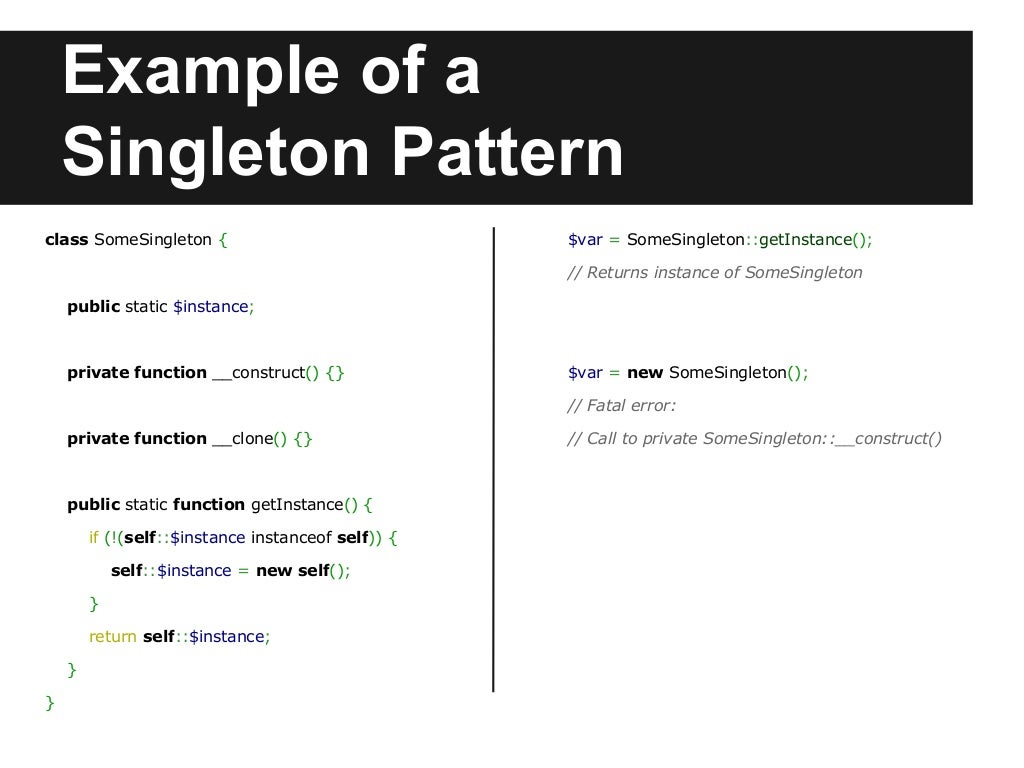 Design patterns in php