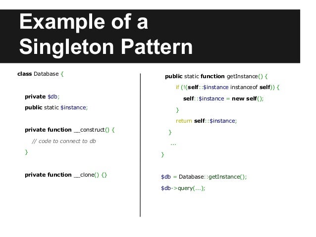 Design Pattern Singleton Php Design Pattern Singleton Php
