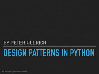 Design patterns in Python | PPT