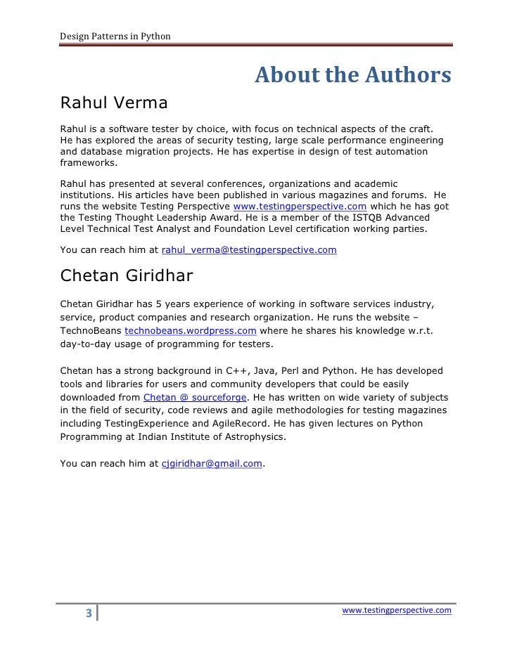 Design Patterns In Python Rahul Verma Design Patterns In Python Rahul Verma