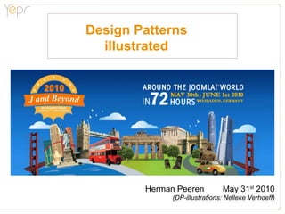 Design Patterns
  illustrated




        Herman Peeren          May 31st 2010
              (DP-illustrations: Nelleke Verhoeff)
 