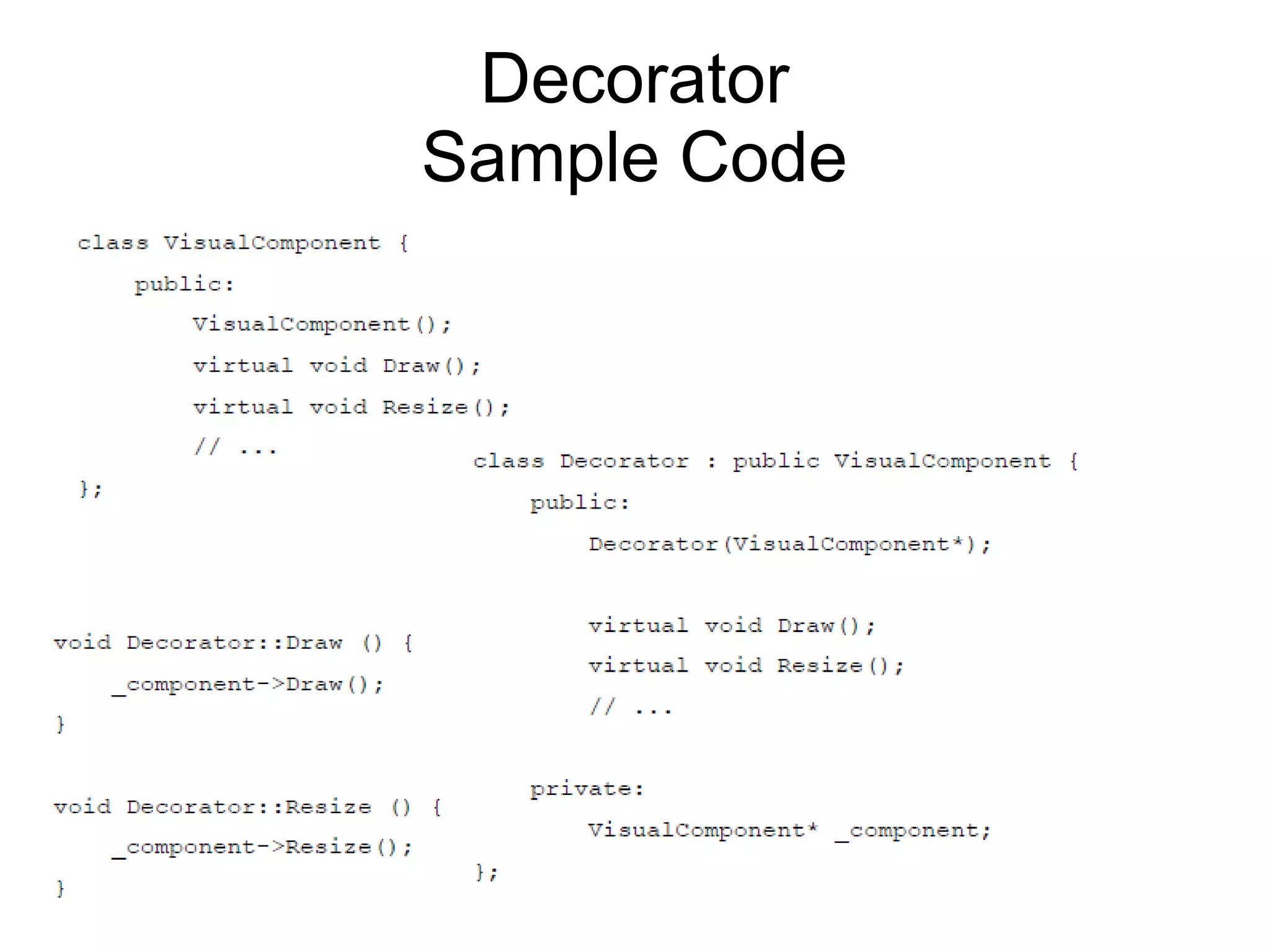 Decorator Sample Code 
