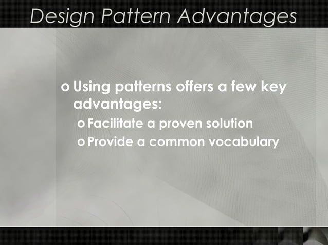 Design patterns ppt | PPT