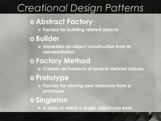 Design patterns ppt | PPT
