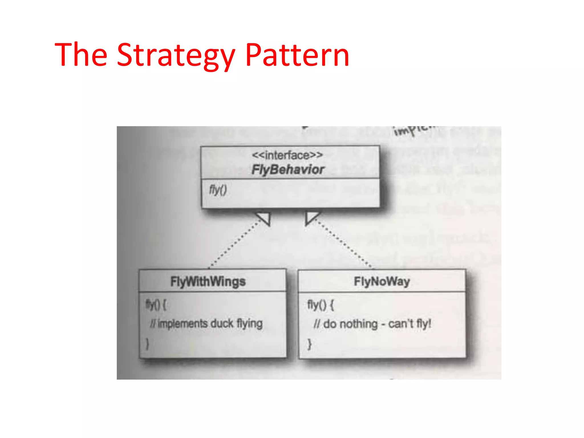 The Strategy Pattern
 