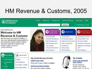 @cjforms #gdsteam
HM Revenue & Customs, 2005
 