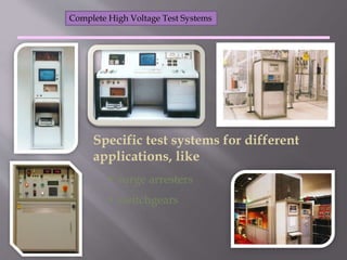 Design planning & layout of high voltage laboratory | PPTX