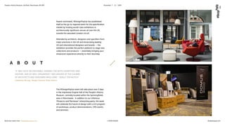 People’s History Museum, Left Bank, Manchester, M3 3ER November 7 – 11 / 2016
Book your space now: info@designpopup.com t. 01505 610252 designpopup.com
Award nominated, #DesignPopUp has established
itself as the go-to regional event for the specification
market by hosting world-class exhibitions in
architecturally significant venues all over the UK,
outside the saturated London circuit.
Attended by architects, designers and specifiers from
major practices in the UK and showcasing leading
UK and international designers and brands — the
exhibition provides the perfect platform to stage new
collections and products — essentially bringing your
showroom experience directly to their doorstep.
The #DesignPopUp event will take place over 3 days
in the impressive Engine Hall of the People’s History
Museum, centrally located within the Spinningfields
area in Manchester. In addition to our infamous
‘Prosecco and Parmesan’ networking party, the week
will celebrate the future of design with a rich program
of workshops, product demonstrations, CPD events,
and seminars.
A B O U T
“IT WAS SUCH AN ENJOYABLE EVENING FOR BOTH EXHIBITORS AND
VISITORS, AND SO WELL ORGANISED! I WAS AMAZED AT THE CALIBRE
OF ARCHITECTS AND DESIGNERS WHO CAME – REALLY TOP NOTCH”
Catherine Murray, Design Director Bute Fabrics
 