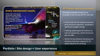 Content planning & site architectureWeb user experience / UI / designDesigns, concepts and projects by Jonathan Bates