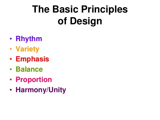 Different Principles Of Design : Basic design principles home