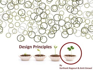 Design Principles


                    By
                    Kartheek Nagasuri & Amit Grewal
 