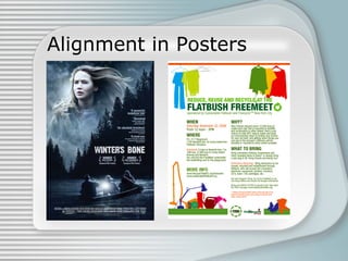 Alignment in Posters
 