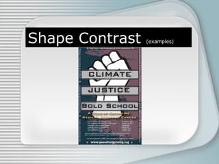Shape Contrast (examples)
 