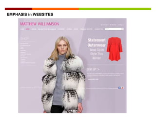 Contrast attracts the
attention of your viewers.
EMPHASIS in WEBSITES
 