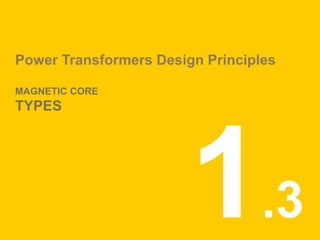 Power Transformers Design Principles
MAGNETIC CORE
TYPES
.3
 