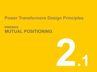 Power Transformers Design Principles
WINDINGS
MUTUAL POSITIONING
.1
 