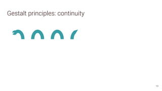 Gestalt principles: continuity
13
 