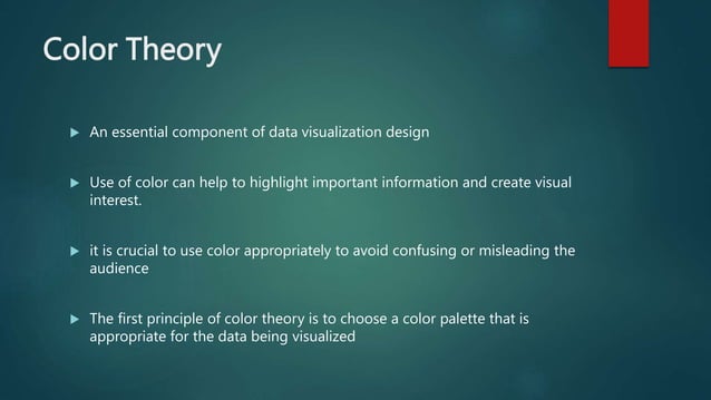 Design Principles in Data Visualization and Tools | PPTX