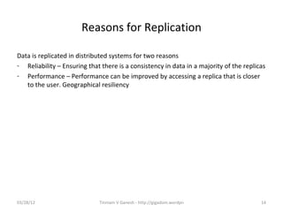 Design principles of scalable, distributed systems | PPT