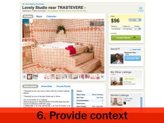 6. Provide context
 