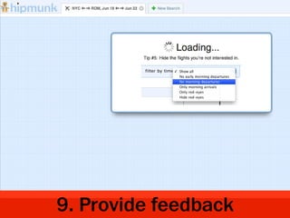 9. Provide feedback
 