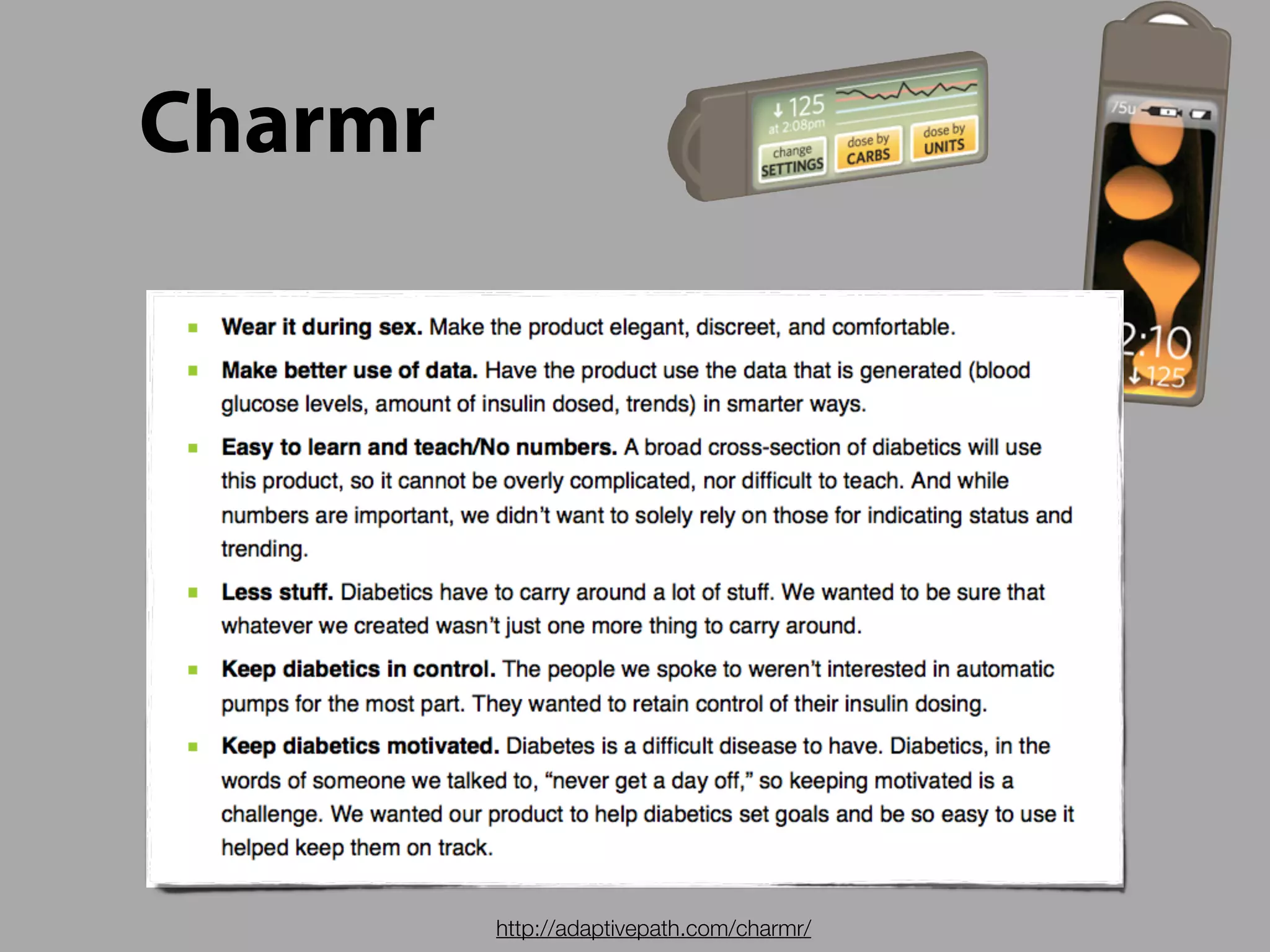 Charmr




         http://adaptivepath.com/charmr/
 