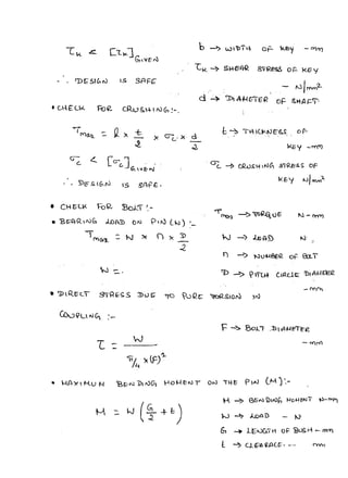 Machine Component Calculation Pdf DESIGN OF MACHINE ELEMENTS DESIGN PROCEDURE | PDF