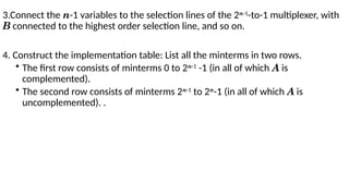 Design procedure and Implementing Boolean function with MUX.pptx