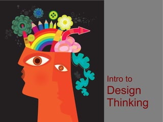 Intro to
Design
Thinking
 