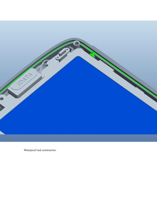Waterproof seal construction.
 