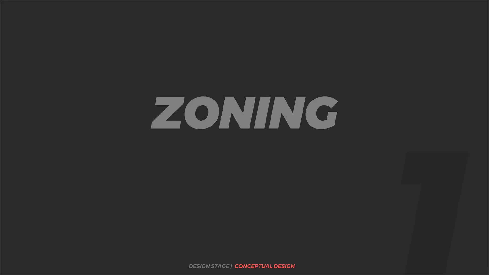 %ZONING
DESIGN STAGE | CONCEPTUAL DESIGN
 