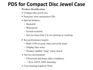 PDS for Compact Disc Jewel Case
 