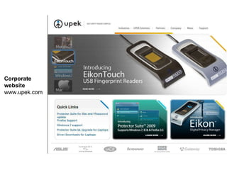 Corporate  website www.upek.com 