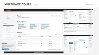 multipage tours (2017) progress
 