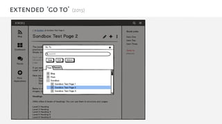 extended ‘go to’ (2015)
 