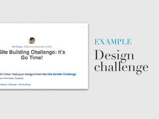 Design
challenge
EXAMPLE
 