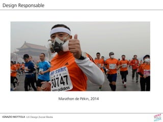 Design Responsable 
IGNAZIO MOTTOLA UX Design,Social Media 
Marathon de Pékin, 2014 
 