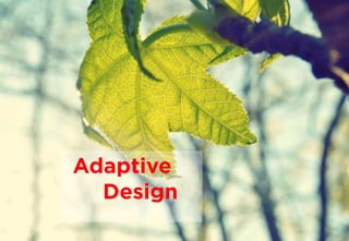 3
Adaptive
Design
 