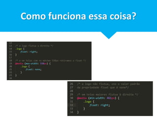 Como funciona essa coisa? 
 